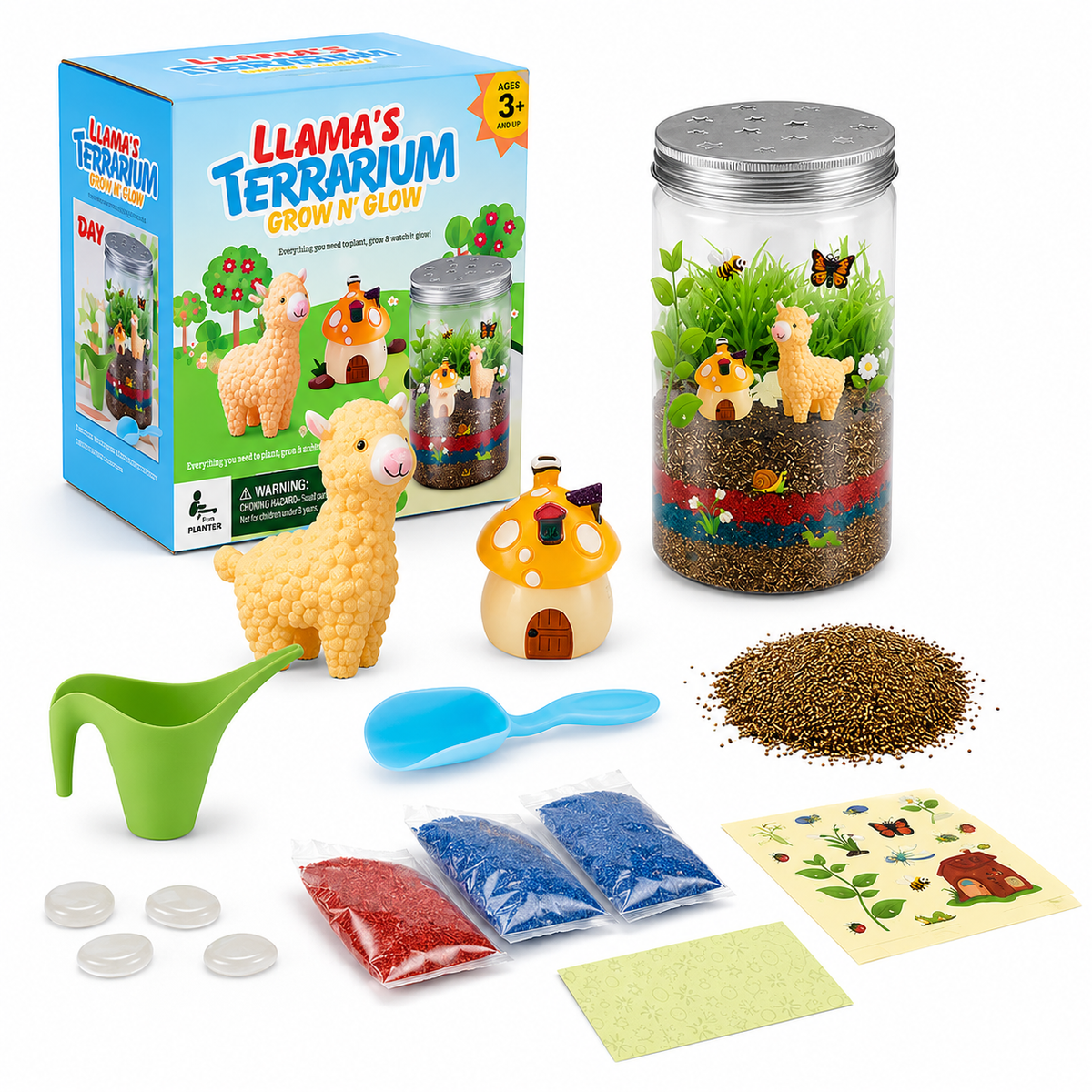 Kids DIY Glow Terrarium Kit – Plant, Create & Watch It Glow 🌱