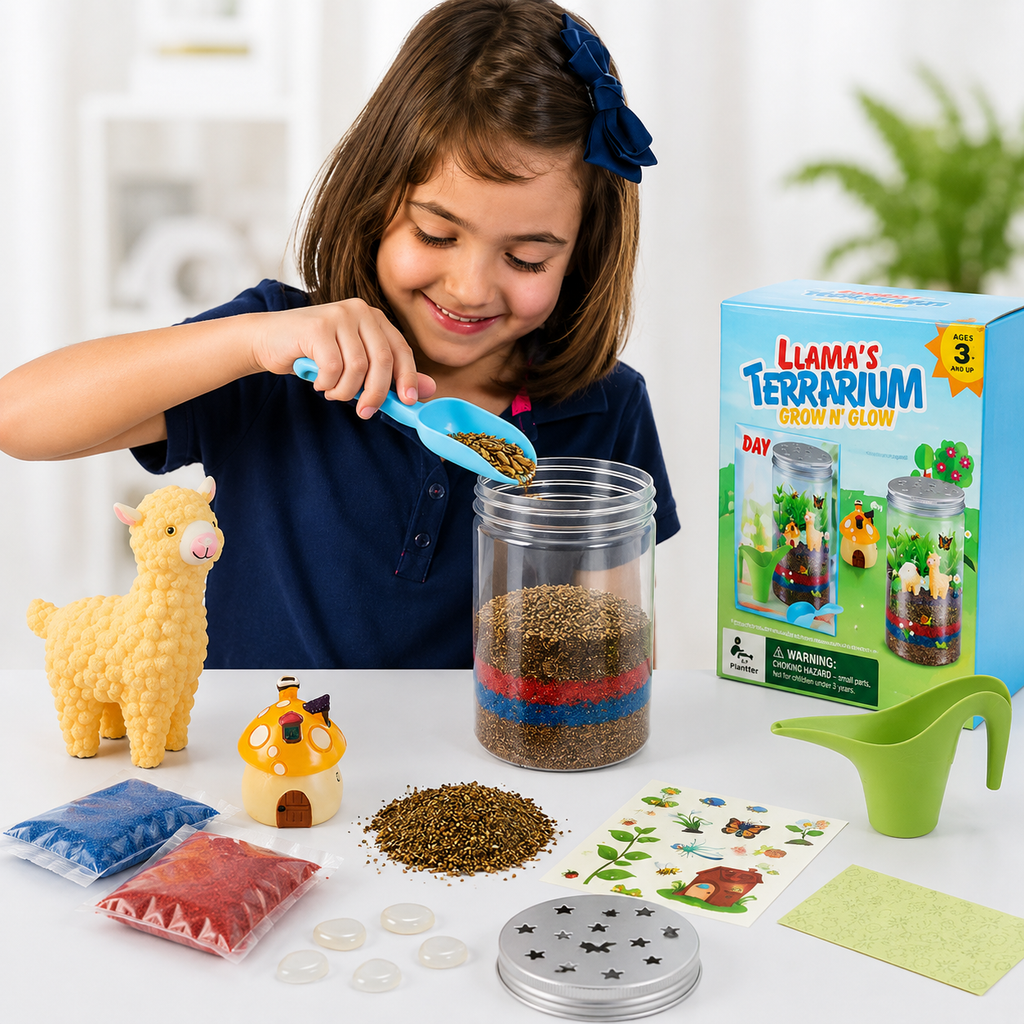Kids DIY Glow Terrarium Kit – Plant, Create & Watch It Glow 🌱
