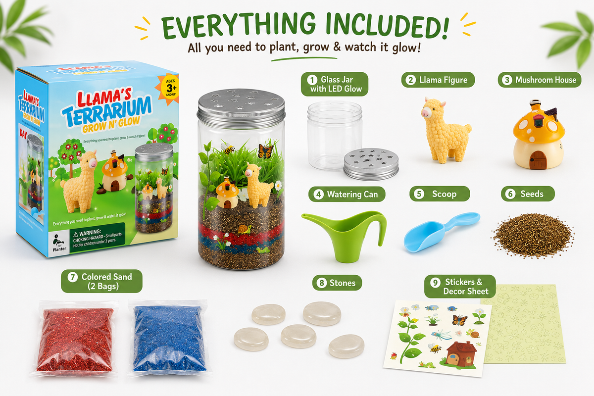 Kids DIY Glow Terrarium Kit – Plant, Create & Watch It Glow 🌱