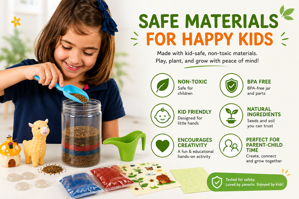 Kids DIY Glow Terrarium Kit – Plant, Create & Watch It Glow 🌱