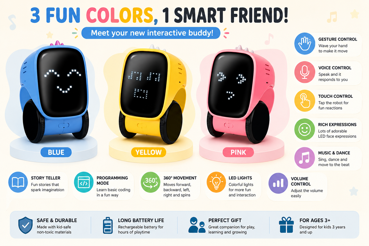 AI Smart Educational Robot – Talks, Dances & Teaches STEM 🤖